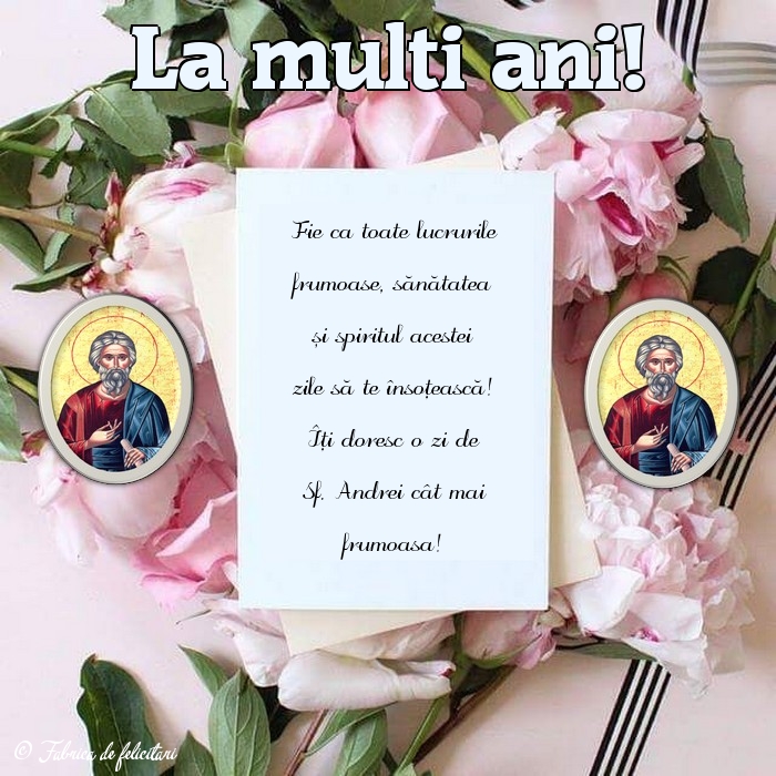 Felicitari de Sfantul Andrei - La mulți ani!