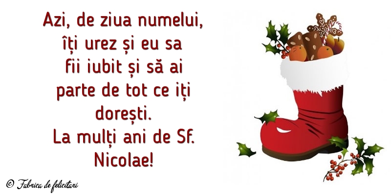 Felicitari de Sfantul Nicolae - La mulți ani de Sf. Nicolae!