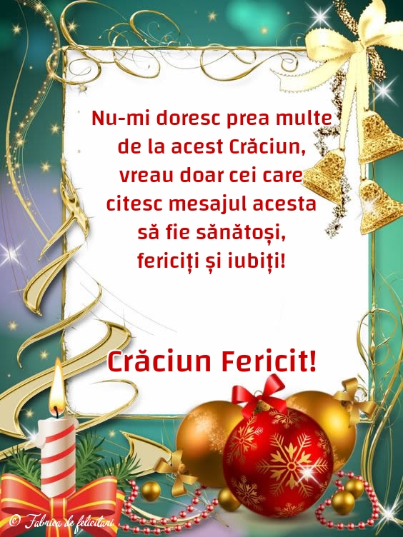 Felicitari de Craciun - Crăciun Fericit!