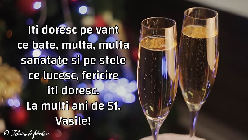 Felicitari de Sfantul Vasile - La multi ani de Sf. Vasile!