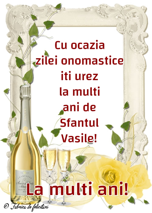 Felicitari de Sfantul Vasile - La multi ani!