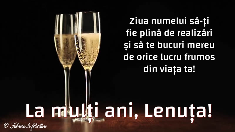 Felicitări de sfintii Constantin si Elena - La mulți ani, Lenuța!