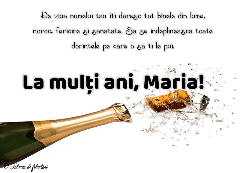 Felicitari de Sfanta Maria - La mulți ani, Maria!
