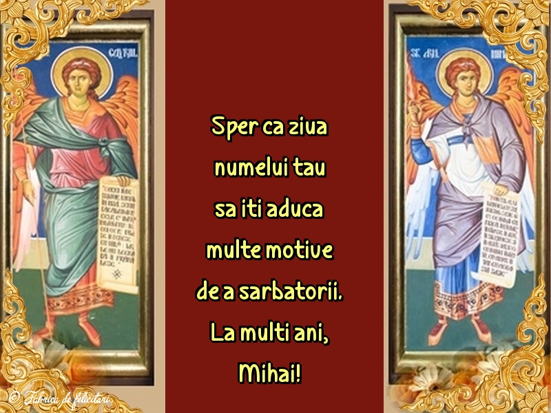 Felicitari de Sfintii Mihail si Gavril