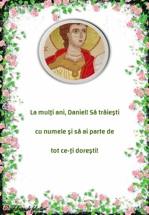Felicitari de Sfantul Daniel
